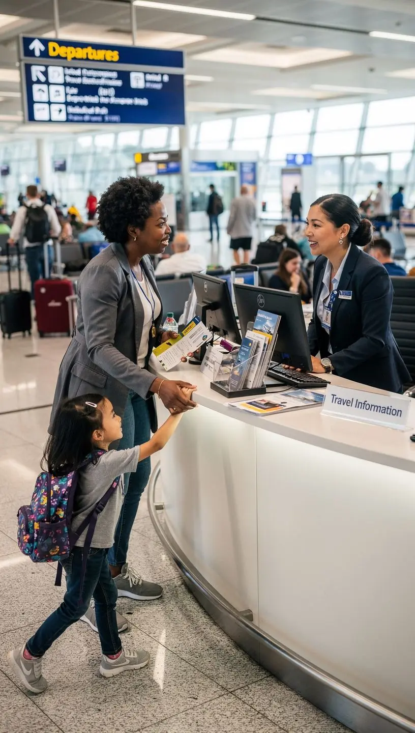 Wydrukowane karty kontaktowe z informacjami o awaryjnych numerach telefonów.