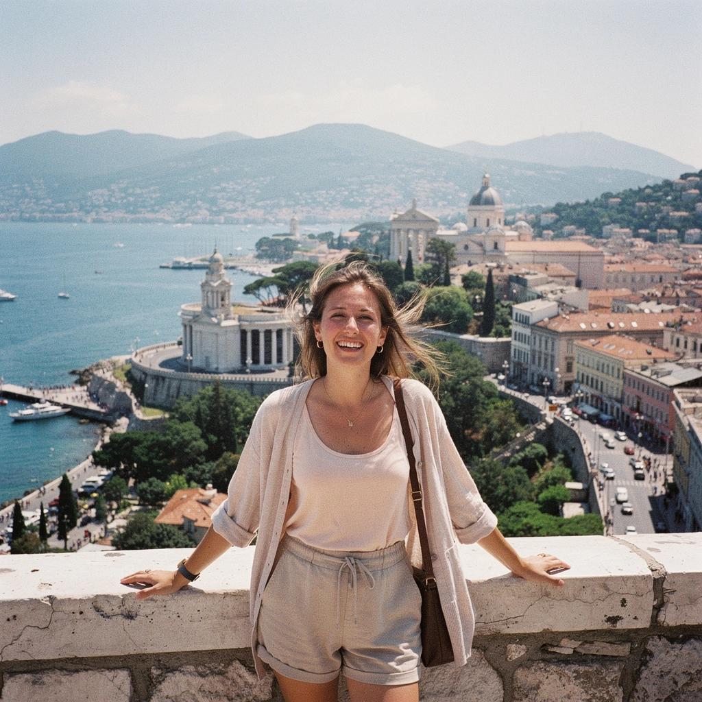 Wizytówki z danymi kontaktowymi dla biura podróży.